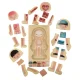 Koka izglītojoša mīkla \"Montessori\" anatomija, ķermeņa daļu izpēte, zēns|Wooden educational puzzle...