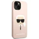 Karl Lagerfeld Silicone Karl\'s Head MagSafe vāciņš iPhone 14 Plus / 15 Plus - Rozā
