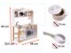 Bērnu Rotaļu Spēļu MDF Koka Virtuves Iekārta Komplekts ar Piederumiem LULILO, 85cm | Kids Toy Wooden Kitchen With...