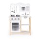 Ecotoys Wooden Kids Kitchen with Oven and Accessories, White