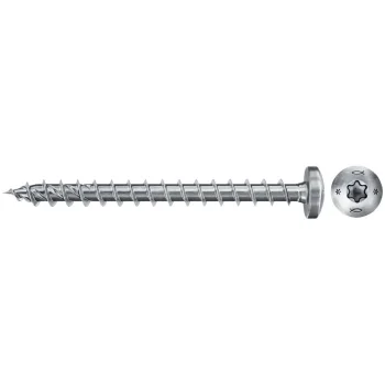 Fischer PowerFast II 5.0x40 Pan Head Screws, Full Thread, TX, 100 pcs