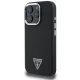 Guess iPhone 16 Pro Case Grained Triangle MagSafe, Black