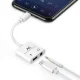 Адаптер USB-C на 3.5 мм mini jack с PD 30W Maclean MCTV-848