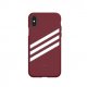 Adidas OR Molded PU Suede vāciņš Apple iPhone X / XS Burgundijas