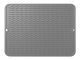 Silicone Dish Drying Mat Large Kitchen Counter Drainer, Grey