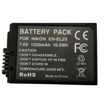 Nikon EN-EL25 Battery, 1350mAh