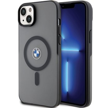 BMW iPhone 14 Plus / 15 Plus vāciņš Signature MagSafe, melns