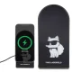 Беспроводное зарядное устройство Karl Lagerfeld Choupette MagSafe 15W 2в1, черное
