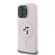 Karl Lagerfeld Silicone Karl&Choupette Heads MagSafe Case for iPhone 16 Pro Max, Pink