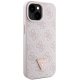 Guess Crossbody 4G Metal Logo Case for iPhone 15 Plus, Pink