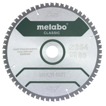 Пильный диск Metabo MultiCutClassic 254 x 30 мм 60 FZ/TZ 5neg