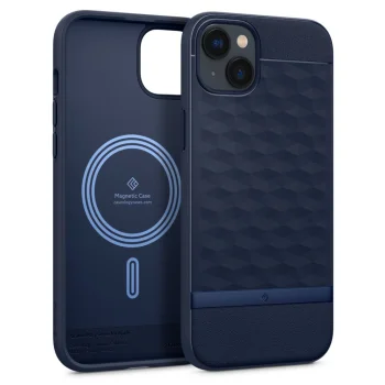 Spigen Caseology Parallax Mag vāciņš iPhone 14 Plus, zils