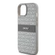 DKNY vāciņš iPhone 15 / 14 / 13 Mono Stripe & Metal Logo, bēšs