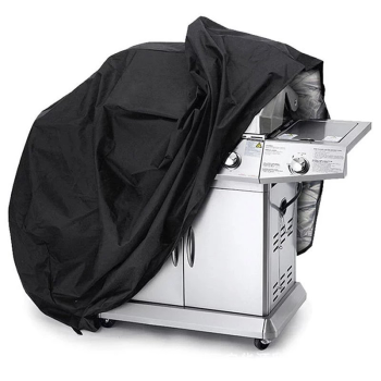 Waterproof BBQ Grill Tarpaulin XXL Cover 190 x 71 x 117 cm, Black