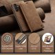 Samsung Galaxy A54 (SM-A546) CASEME Wallet Magnetic Leather Case Cover, Coffee
