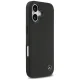 Mercedes iPhone 17 vāciņš Leather Large Laurel Leave MagSafe, melns
