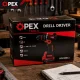 Аккумуляторная ударная дрель-шуруповерт OPEX TOOLS OPX28011 21V 50Nm 2x 3.0Ah
