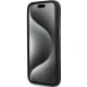 Karl Lagerfeld iPhone 15 Case Silicone Ikonik Metal Pin, Black