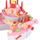 3-Tier Birthday Cake Toy Set with Lights & Music 75 pcs Pink
