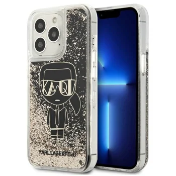 Чехол Karl Lagerfeld Liquid Glitter Gatsby для iPhone 13 Pro / 13, черный