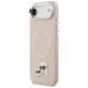 Karl Lagerfeld Karl & Choupette Pins MagSafe vāciņš iPhone, Air Pink