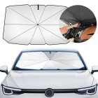 Lietussarga veida auto saulessargs priekšējam stiklam 140x77 cm