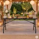Складной кейтеринговый стол MultiGarden 153x70 см, черный