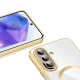 Tech-Protect MagFlex MagSafe vāciņš Samsung Galaxy A27 5G, caurspīdīgs / zelts