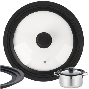 Универсальная крышка 3 в 1 Ruhhy для кастрюль и сковород 24/26/28 см 25560