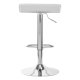 4Rico QS-B08 Bar Stool in Eco-Leather, White