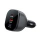 Acefast B14 auto lādētājs 165W 2x USB-C / 1x USB-A, melns