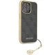 Guess iPhone 14 Pro vāciņš 4G Charms Collection, pelēks