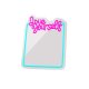 LED Spogulis ar Neona Apgaismojumu LOVE YOURSELF Forever Light FMNE01, zils rozā