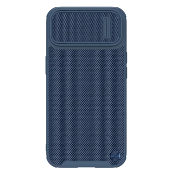 Vāciņš iPhone 14 Plus Nillkin Textured S Case ar kameras aizsegu, zils