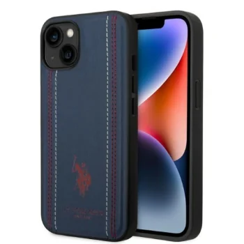 Apple iPhone 14 Plus 6.7'' US Polo Leather Stitch Case Cover (USHCP14MPFAV), Navy | Telefona Maciņš Vāks Apvalks...