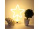 Настольная LED звезда 100 LED, USB/батарейки, теплый свет, белая
