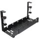 Adjustable Under Desk Cable Management Organizer, Black