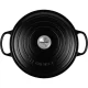 Čuguna katls Le Creuset Signature round 30 cm, 8.1 l, satīna melns
