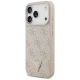 Guess vāciņš iPhone 18 Pro / 17 Pro Leather 4G Triangle Strass MagSafe, rozā