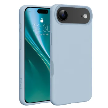 Silikona vāciņš Etteri Silicone Mag – iPhone 17 Air, gaiši zils