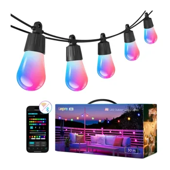 Умная светодиодная гирлянда Lepro ZB1-30 Wi-Fi RGB+IC, 30 м