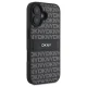 Чехол DKNY для iPhone 16 Texture Pattern Tonal Stripe, черный