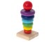 Wooden pyramid tower for Child development 13cm