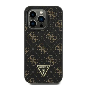 Чехол Guess New 4G Triangle для iPhone 16 Plus - черный