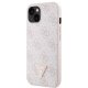 Чехол Guess GUHCP13MP4TDSCPP для iPhone 13 - розовый Crossbody 4G Metal Logo