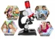 Bērnu mikroskops ar palielinājumu līdz 1200x ar piederumiem | Microscope with Accessories