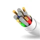Dudao USB / Apple Iphone Lightning Data Charging Cable, 3A 1m, White | Зарядный Кабель Провод...