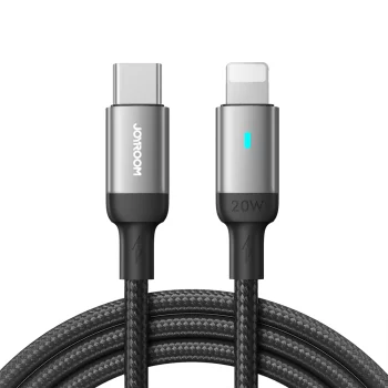 Кабель Joyroom A10 USB-C к Lightning PD 20W, 1.2 м, черный