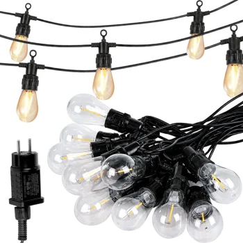 Садовая гирлянда 20 LED ламп, 20м, теплый белый