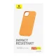 Baseus Fauxther Series vāciņš priekš iPhone 15 Plus, oranžs